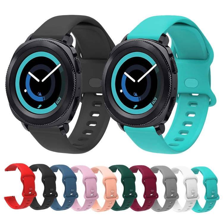 20mm For Amazfit GTS4 / GTS4 mini / GTS3 Universal Inner Back Buckle Perforation Silicone Watch Band(Midnight Blue) - Watch Bands by MIJOBS | Online Shopping South Africa | PMC TechLife | Buy Now Pay Later Mobicred