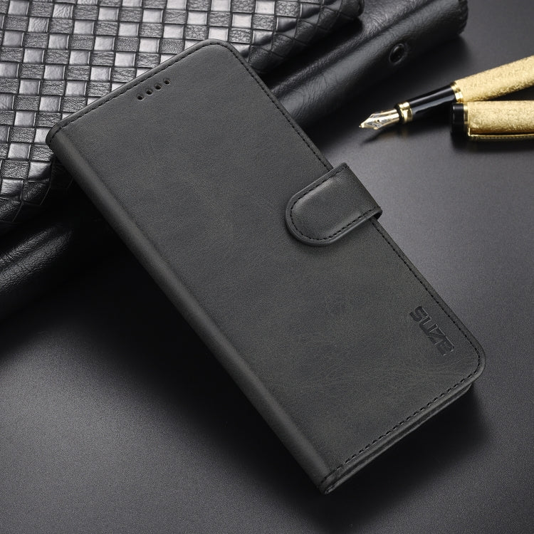 For Xiaomi Mi 11 Lite AZNS Skin Feel Calf Texture Horizontal Flip Leather Case with Card Slots & Holder & Wallet(Black) - Xiaomi Cases by AZNS | Online Shopping South Africa | PMC TechLife | Buy Now Pay Later Mobicred