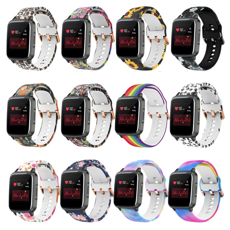 For Xiaomi Haylou LS01 Silicone Printing Watch Band(Colorful Jellyfish) - Watch Bands by MIJOBS | Online Shopping South Africa | PMC TechLife | Buy Now Pay Later Mobicred