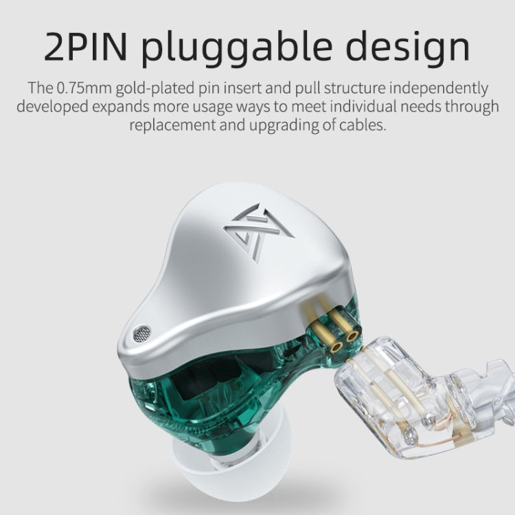KZ AST 24-unit Balance Armature Monitor HiFi In-Ear Wired Earphone No Mic(Silver) - free shipping - PMC TechLife - Order now!