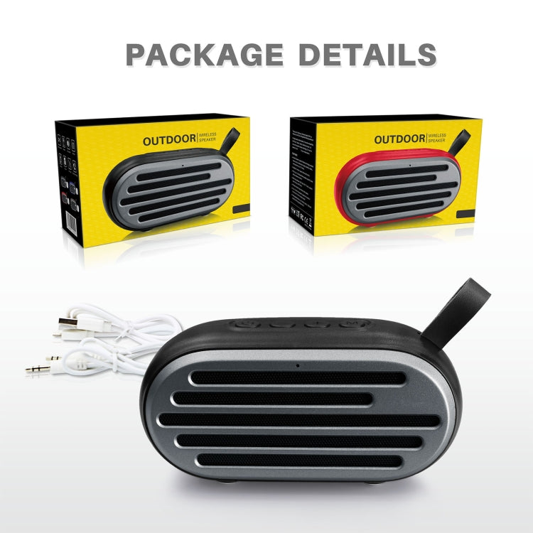 New Rixing NR-105 Mini TWS Metal Bluetooth Speaker Support Hands-free Call / FM(Black) - Desktop Speaker by NewRixing | Online Shopping South Africa | PMC TechLife | Buy Now Pay Later Mobicred