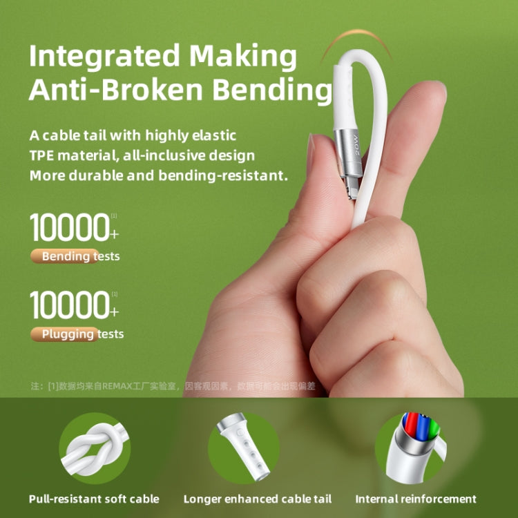 REMAX RC-198a Chaining II Series 5A USB to USB-C / Type-C Fast Charging Data Cable, Cable Length: 1m(White) - USB-C & Type-C Cable by REMAX | Online Shopping South Africa | PMC TechLife | Buy Now Pay Later Mobicred