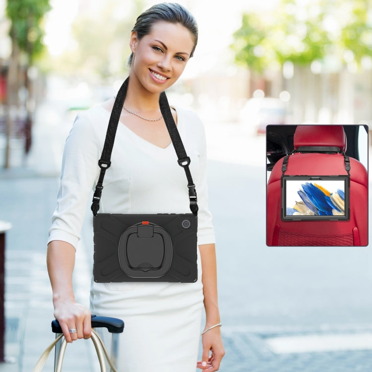 For Samsung Galaxy Tab A8 10.5 2021 Silicone + PC Tablet Case(Black + Black) - free shipping - PMC TechLife - Order now!