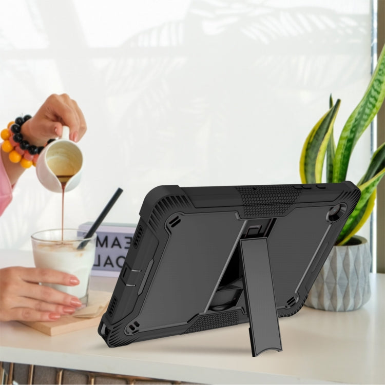 For Samsung Galaxy Tab A8 10.5 2021 Silicone + PC Shockproof Protective Tablet Case with Holder(Black) - free shipping - PMC TechLife - Order now!