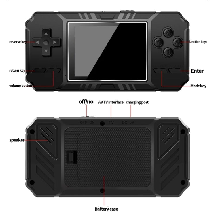S8 3.0 inch Screen Classic Handheld Game Console Built-in 520 Games(Black) - Pocket Console by PMC TechLife | Online Shopping South Africa | PMC TechLife | Buy Now Pay Later Mobicred