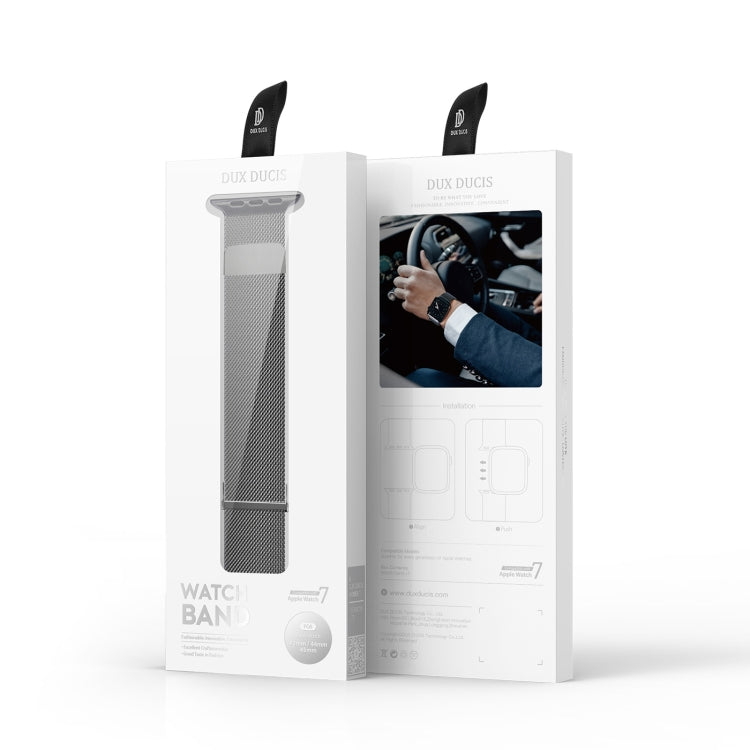 DUX DUCIS Milanese Watch Band For Apple Watch Series 9&8&7 45mm / SE 3&SE 2&6&SE&5&4 44mm / 3&2&1 42mm(Grey) - free shipping - PMC TechLife - Order now!