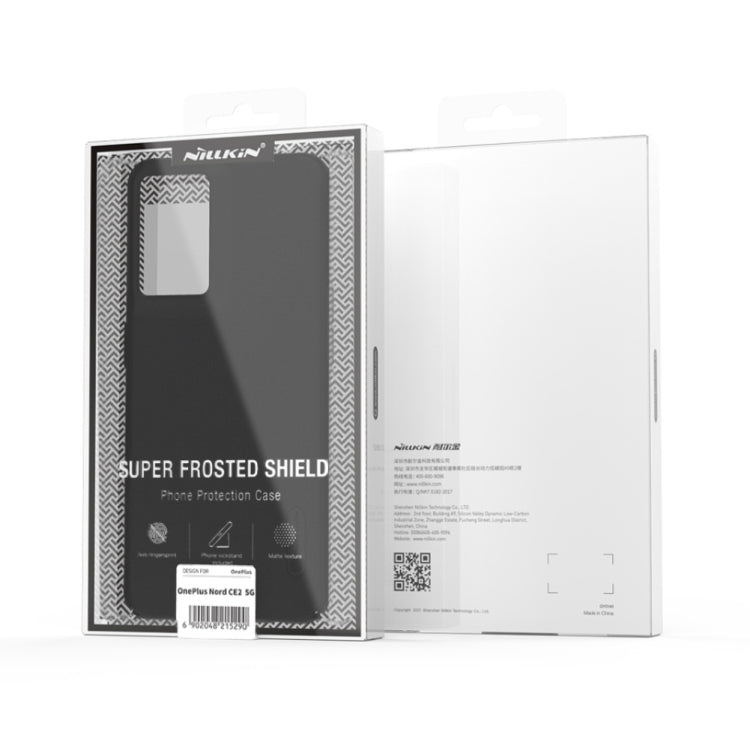 For OnePlus Nord CE 2 5G NILLKIN Frosted PC Phone Case(Black) - OnePlus Cases by NILLKIN | Online Shopping South Africa | PMC TechLife | Buy Now Pay Later Mobicred