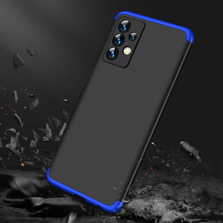 For Samsung Galaxy A23 GKK Three Stage Splicing Full Coverage PC Phone Case(Black Blue) - Galaxy Phone Cases by GKK | Online Shopping South Africa | PMC TechLife | Buy Now Pay Later Mobicred