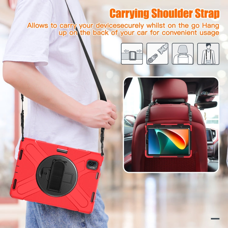 For Xiaomi Pad 5 / Pad 5 Pro Silicone + PC Tablet Case(Red) - by PMC TechLife | Online Shopping South Africa | PMC TechLife