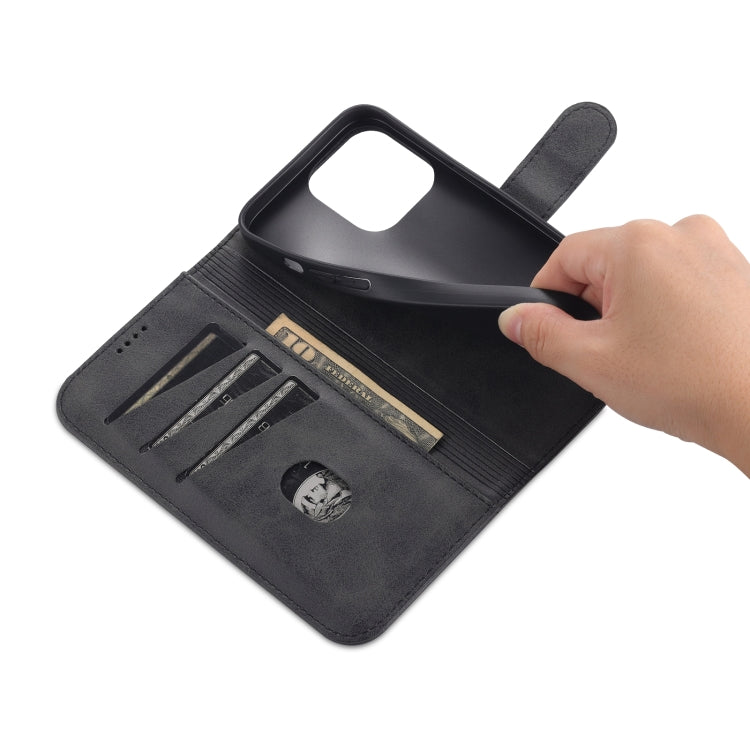 For iPhone 14 Pro Max AZNS Skin Feel Calf Texture Horizontal Flip Leather Case (Black) - iPhone 14 Pro Max Cases by AZNS | Online Shopping South Africa | PMC TechLife | Buy Now Pay Later Mobicred