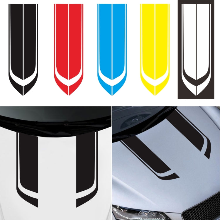 D-711 Stripe Pattern Car Modified Hood Decorative Sticker(Blue) - Decorative Sticker by PMC TechLife | Online Shopping South Africa | PMC TechLife | Buy Now Pay Later Mobicred