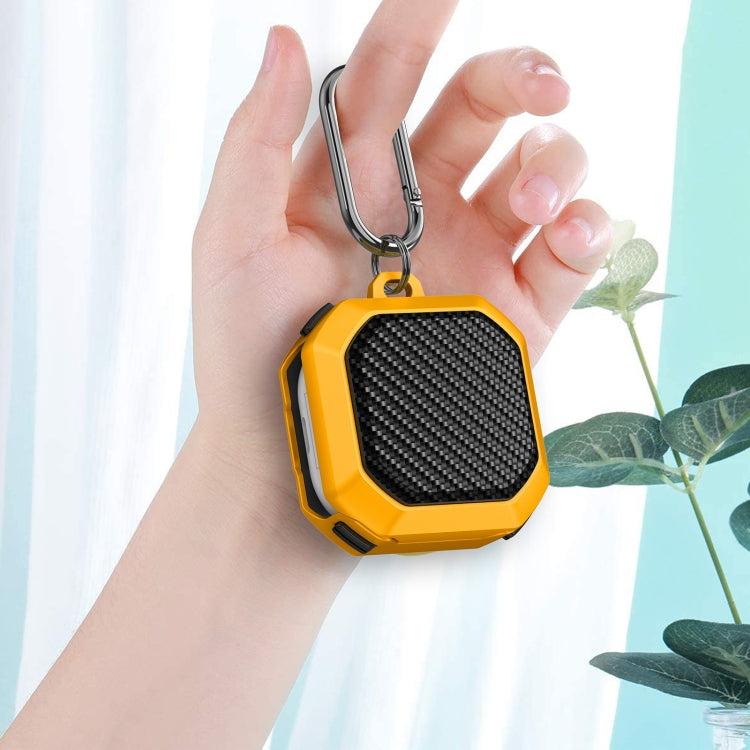 For Samsung Galaxy Buds Live / Buds 2 / Buds Pro / Buds 2 Pro Thunder Carbon Fiber TPU+PC Earphones Protective Case with Hook Up(Black and Blue) - Samsung Earphone Case by PMC TechLife | Online Shopping South Africa | PMC TechLife