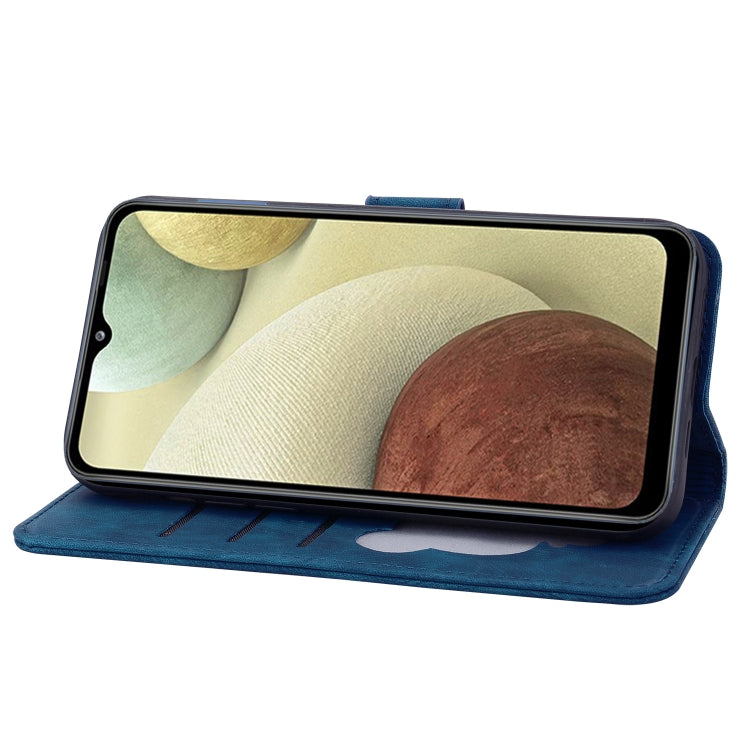 For Samsung Galaxy A22 5G / A22s 5G Cartoon Sakura Cat Embossed Leather Phone Case(Royal Blue) - free shipping - PMC TechLife - Order now!