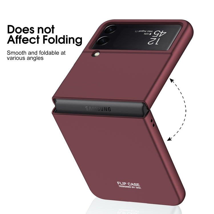 For Samsung Galaxy Z Flip4 GKK Ultra-thin Full Coverage Phone Case(Wine Red) - free shipping - PMC TechLife - Order now!