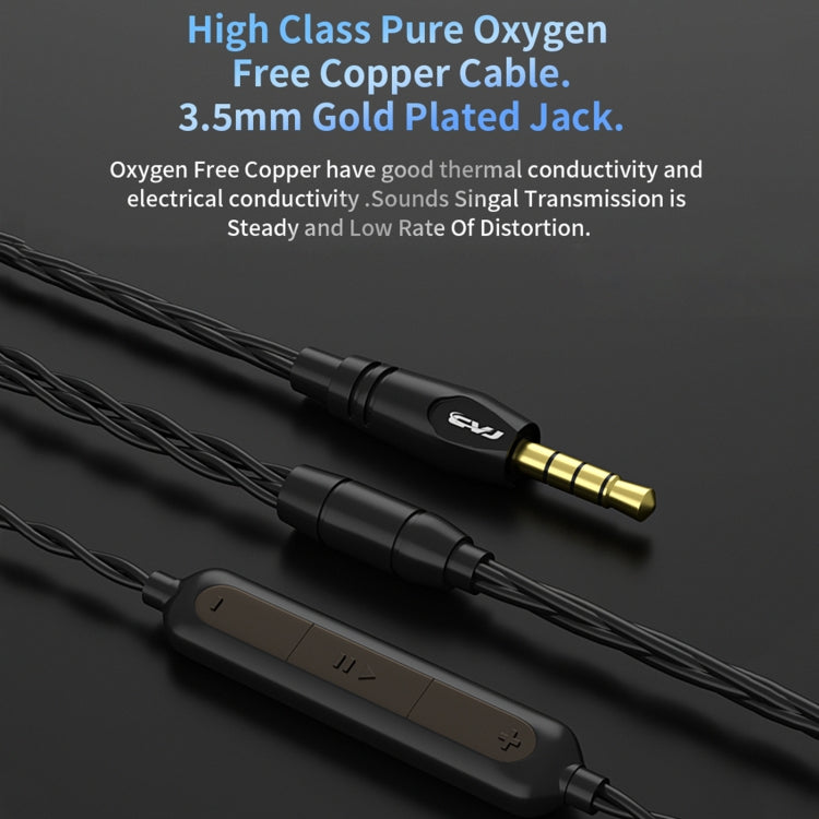 CVJ-CSN In-Ear Dual Magnetic Circuit Dynamic HIFI Wired Earphone, Style:Without Mic(Black) - free shipping - PMC TechLife - Order now!