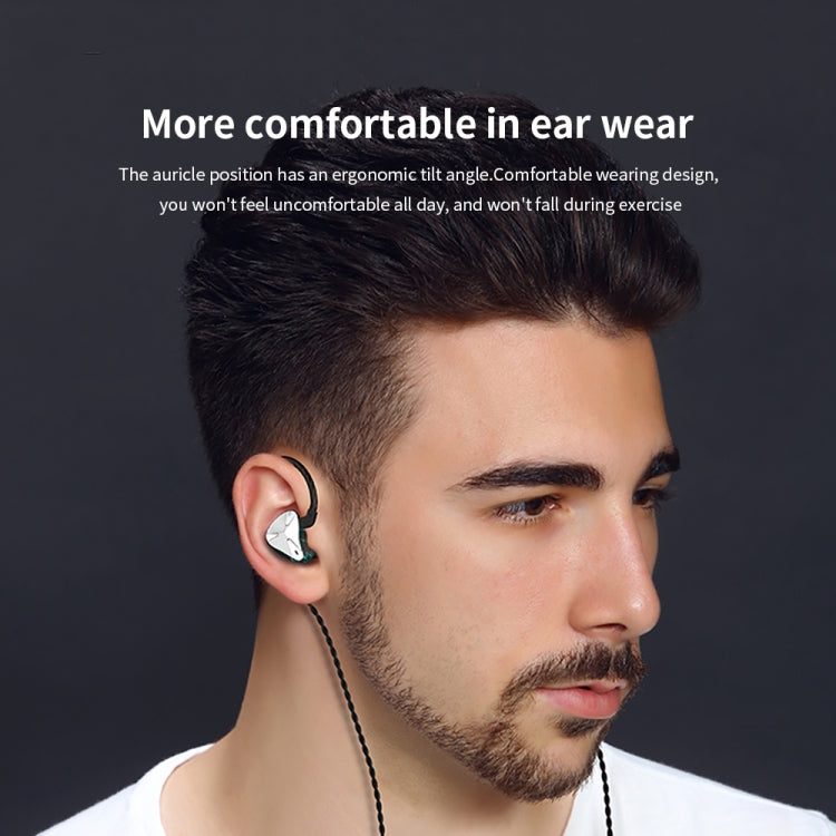 CVJ Demon Double Dynamic Coil HiFi Music Wired Earphone No Mic(Silver) - free shipping - PMC TechLife - Order now!