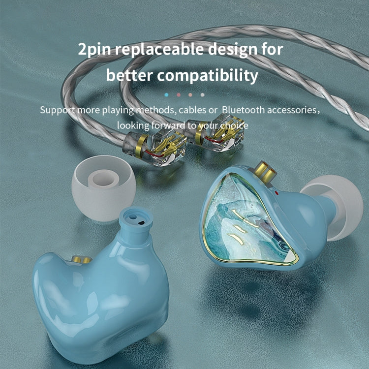 CVJ Hybrid Technology HiFi Music Wired Earphone With Mic(Rosy) - free shipping - PMC TechLife - Order now!
