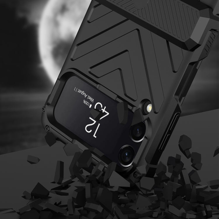 For Samsung Galaxy Z Flip4 GKK Magnetic Folding Swivel Armored Phone Case with Hinges(Black) - free shipping - PMC TechLife - Order now!