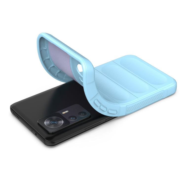 For Xiaomi Redmi K50 Ultra / Xiaomi 12T Magic Shield TPU + Flannel Phone Case(Dark Grey) - free shipping - PMC TechLife - Order now!