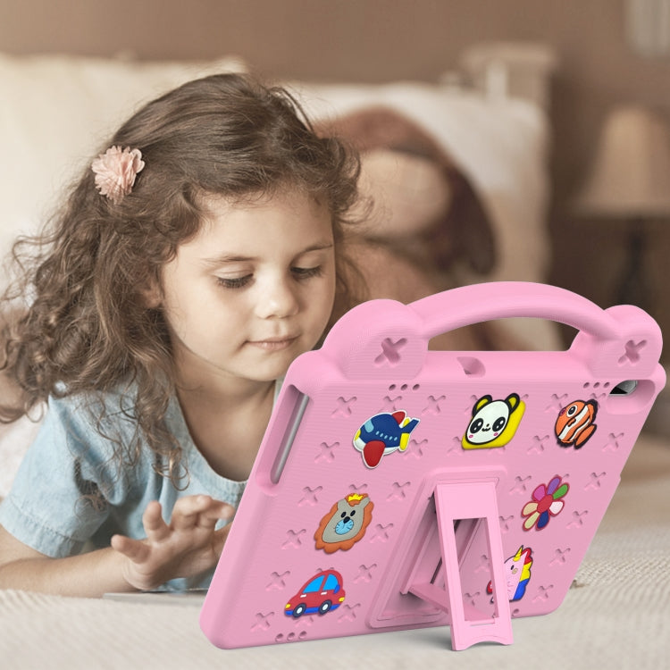 For Huawei MediaPad T5 10.1 Handle Kickstand Children EVA Shockproof Tablet Case(Pink) - Huawei by PMC TechLife | Online Shopping South Africa | PMC TechLife | Buy Now Pay Later Mobicred