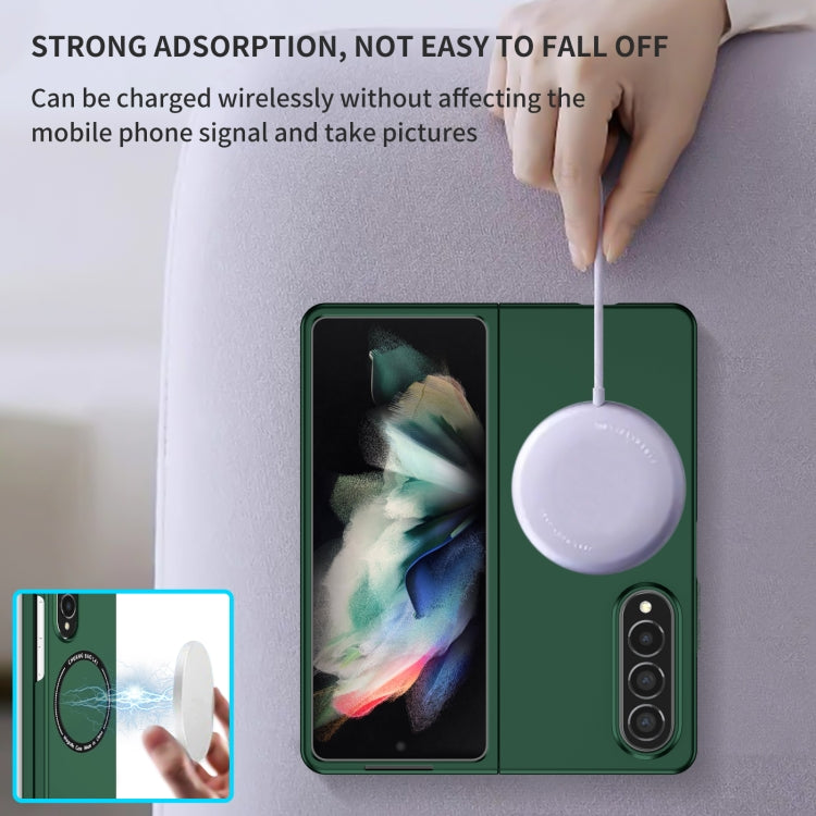 For Samsung Galaxy Z Fold4 Magsafe Magnetic Folding PC Phone Case(Green) - Galaxy Z Fold4 5G Cases by PMC TechLife | Online Shopping South Africa | PMC TechLife