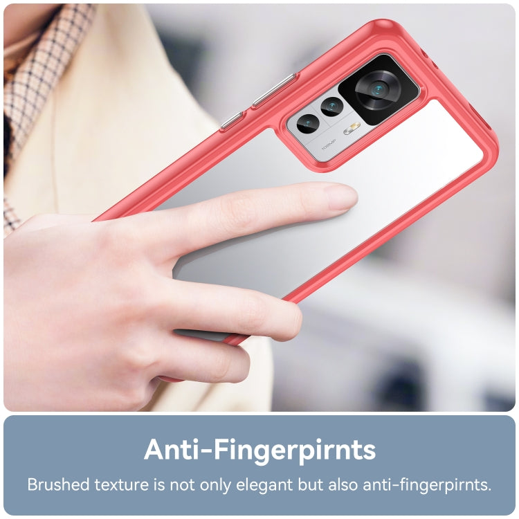 For Xiaomi Redmi K50 Ultra/Xiaomi 12T/Xiaomi 12T Pro Colorful Series Acrylic + TPU Phone Case(Red) - free shipping - PMC TechLife - Order now!