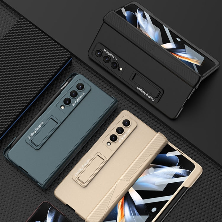 For Samsung Galaxy Z Fold4 GKK Integrated Magnetic Folding Phone Case with Pen Slot(Grey) - Galaxy Z Fold4 5G Cases by GKK | Online Shopping South Africa | PMC TechLife | Buy Now Pay Later Mobicred