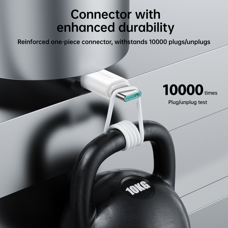 JOYROOM S-UC027A9 3A USB to USB-C/Type-C Fast Charging Data Cable, Length:0.25m(White) - USB-C & Type-C Cable by JOYROOM | Online Shopping South Africa | PMC TechLife