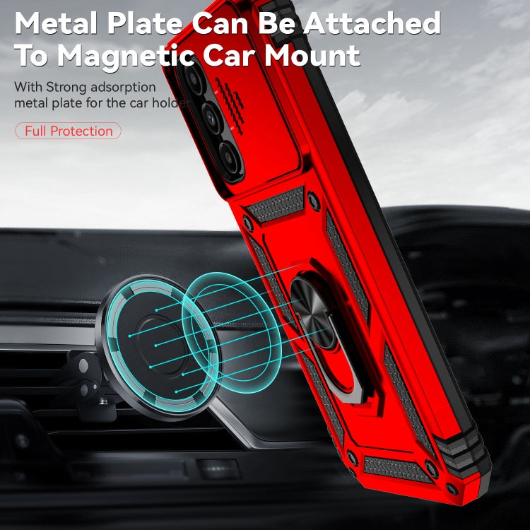 For Samsung Galaxy A14 5G Sliding Camshield Holder Phone Case(Red) - free shipping - PMC TechLife - Order now!