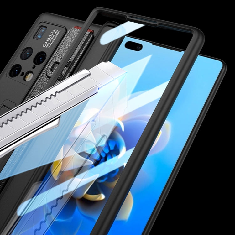 For Huawei Mate X2 GKK Magnetic Hinge Integrated Phone Case with Wrist Strap(Black) - free shipping - PMC TechLife - Order now!