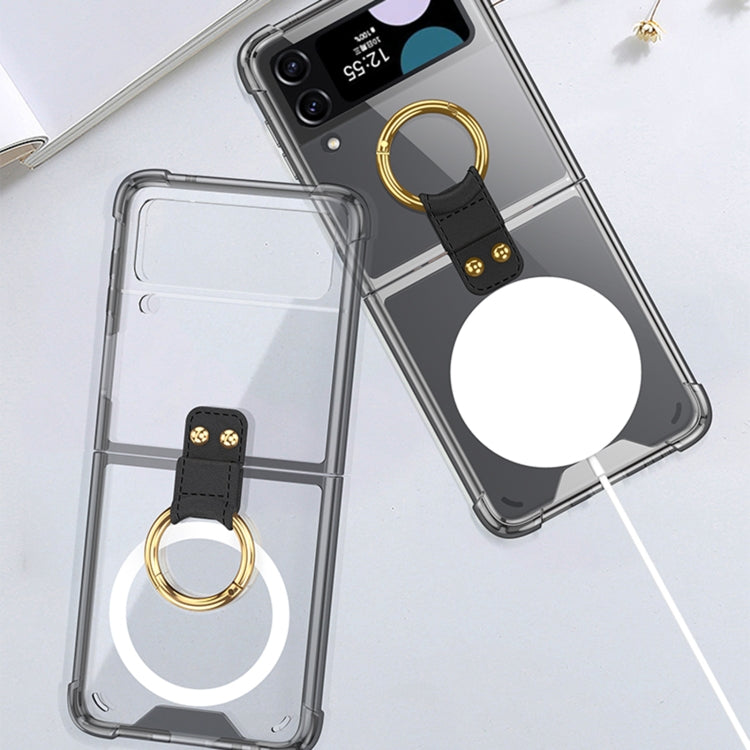 For Samsung Galaxy Z Flip4 GKK MagSafe Airbag Shockproof Phone Case with Ring Holder(Blue) - Galaxy Z Flip4 5G Cases by GKK | Online Shopping South Africa | PMC TechLife