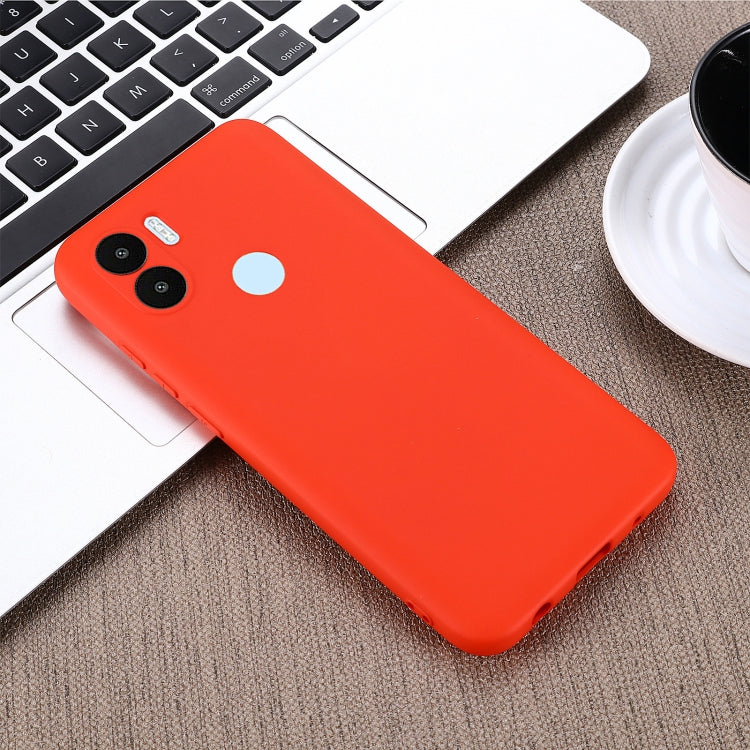For Xiaomi Redmi A1+ / A2+ / Poco C50 Solid Color Liquid Silicone Shockproof Full Coverage Phone Case(Red) - free shipping - PMC TechLife - Order now!