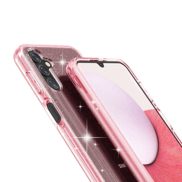 For Samsung Galaxy A14 5G / 4G Shockproof Terminator Style Glitter Powder Phone Case(Shiny Pink) - free shipping - PMC TechLife - Order now!