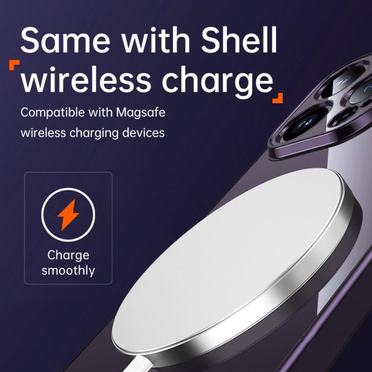 For iPhone 14 SULADA Shine Through Series Plating TPU Transparent Phone Protective Case(Black) - iPhone 14 Cases by SULADA | Online Shopping South Africa | PMC TechLife | Buy Now Pay Later Mobicred