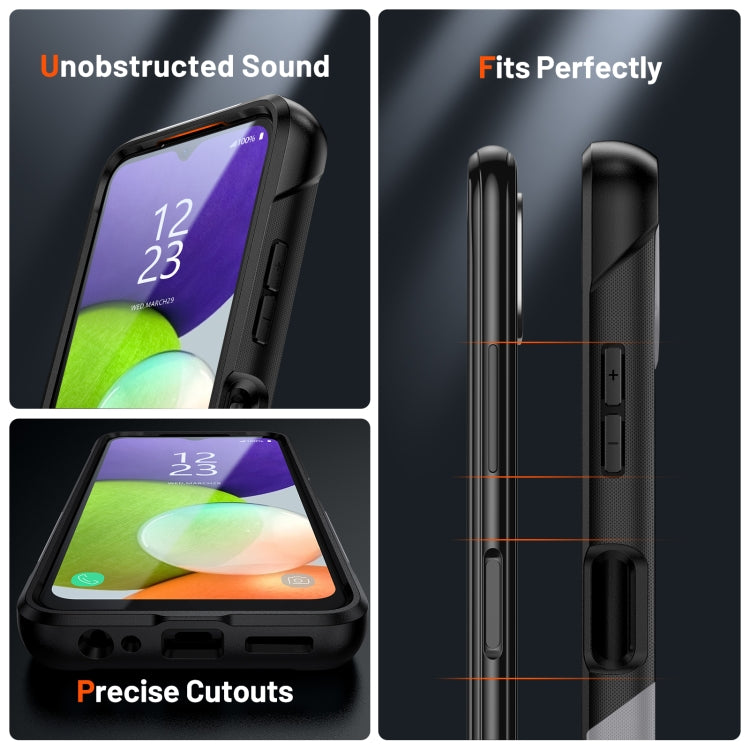 For Samsung Galaxy A22 5G PC + TPU Shockproof Protective Phone Case(Grey+Black) - free shipping - PMC TechLife - Order now!