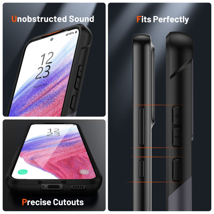 For Samsung Galaxy A53 5G PC + TPU Shockproof Protective Phone Case(Grey+Black) - free shipping - PMC TechLife - Order now!