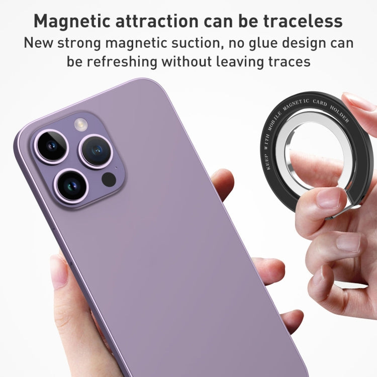 Car Magnetic Dual Axis Ring Phone Holder(Frosted Purple) - Ring Holder by PMC TechLife | Online Shopping South Africa | PMC TechLife