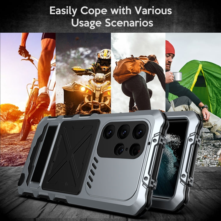 For Samsung Galaxy S23 Ultra 5G R-JUST Life Waterproof Dustproof Shockproof Phone Case(Silver) - Galaxy S23 Ultra 5G Cases by R-JUST | Online Shopping South Africa | PMC TechLife | Buy Now Pay Later Mobicred