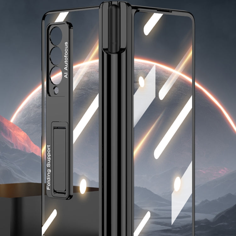For Samsung Galaxy Z Fold3 5G GKK Magnetic Fold Hinge Shockproof Phone Case with Pen Slots(Silver) - free shipping - PMC TechLife - Order now!