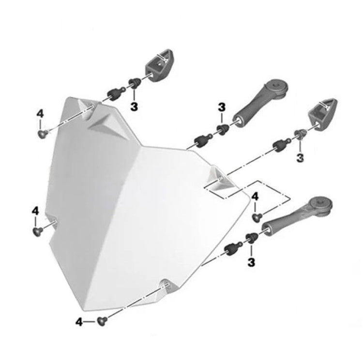 For BMW R1200GS R1250GS ADV MO-WS004 Motorcycle Headlight Protection Cover - Protective Gear by PMC TechLife | Online Shopping South Africa | PMC TechLife