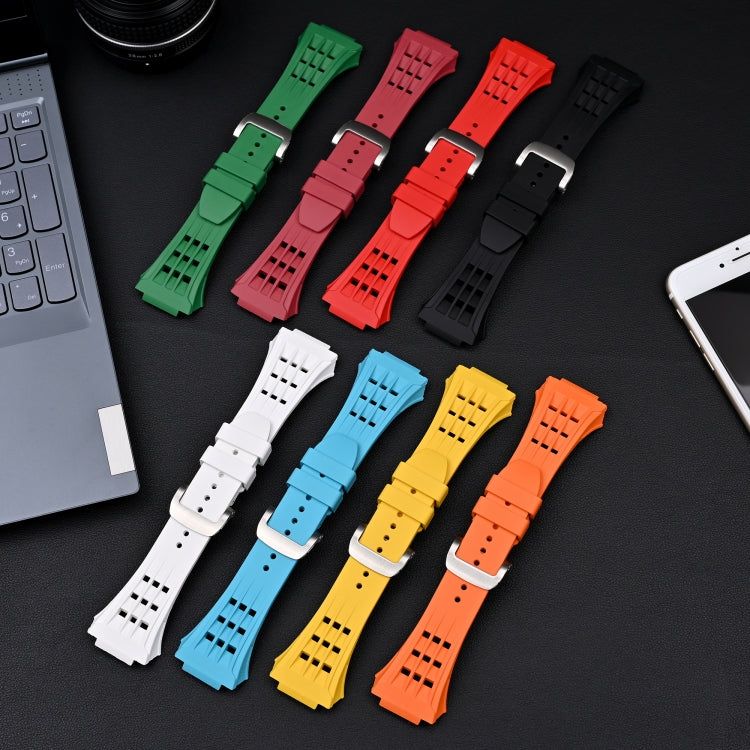 Fluorine Rubber Clear Watch Band Case For Apple Watch Series 8&7 45mm/SE 2&6&SE&5&4 44mm(Red) - free shipping - PMC TechLife - Order now!