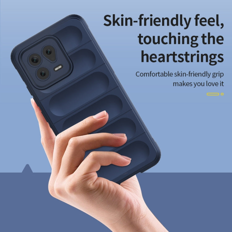 For Xiaomi 13 Magic Shield TPU + Flannel Phone Case(Dark Blue) - free shipping - PMC TechLife - Order now!