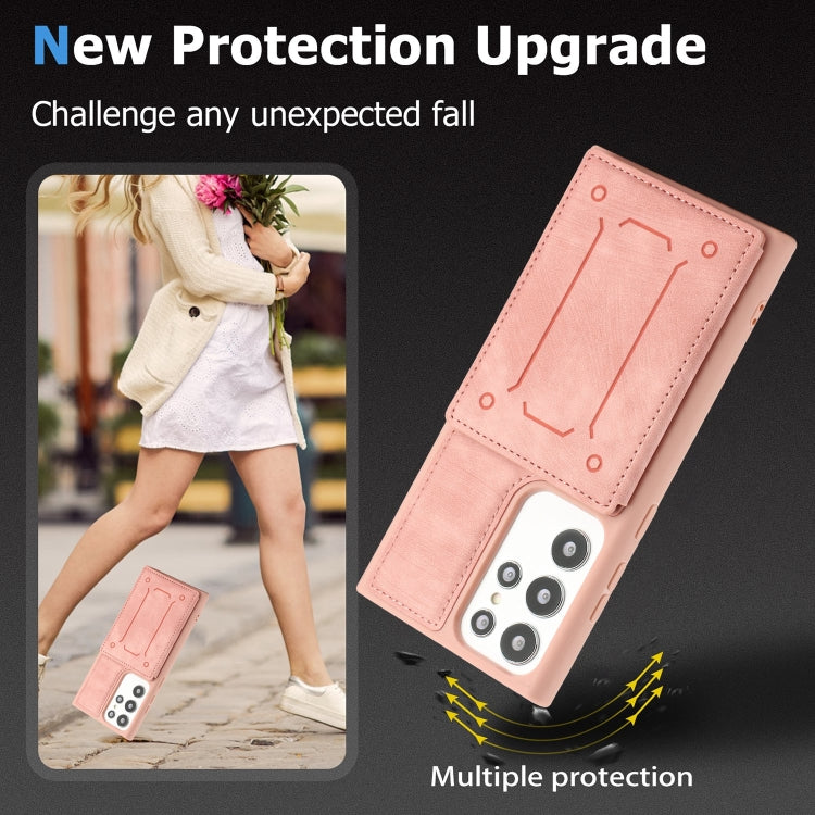 For Samsung Galaxy S21 Ultra 5G Dream Magnetic Back Cover Card Wallet Phone Case(Pink) - free shipping - PMC TechLife - Order now!