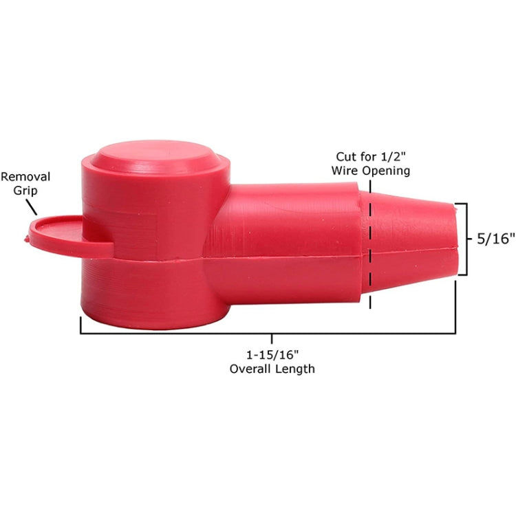 CP-0914 1 Pair Car Battery Pile Head PVC Protective Cover - free shipping - PMC TechLife - Order now!