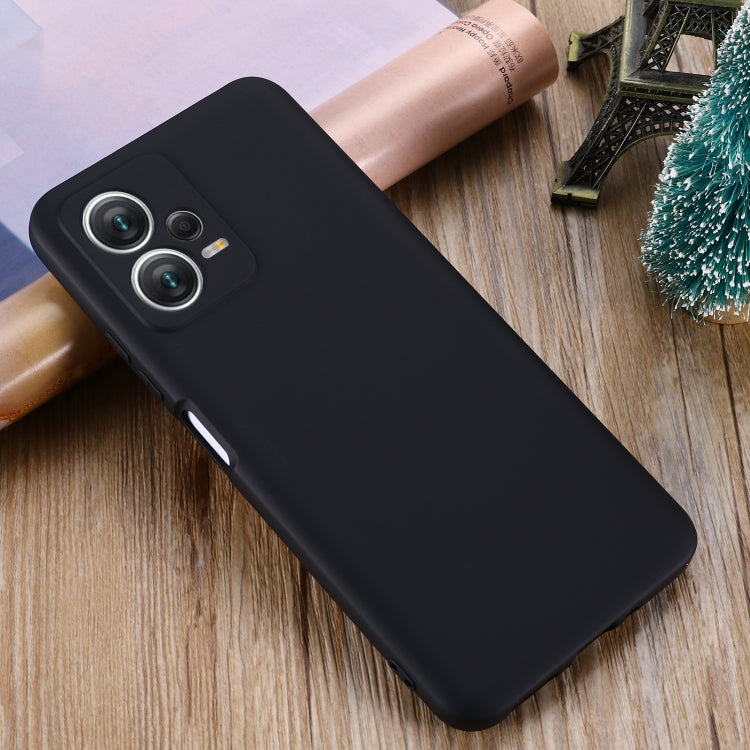 For Xiaomi Redmi Note 12 5G India / Poco X5 Pure Color Liquid Silicone Shockproof Full Coverage Phone Case(Black) - free shipping - PMC TechLife - Order now!