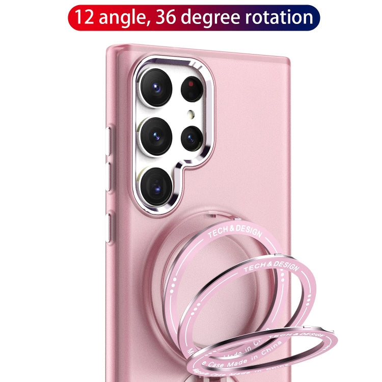 For Samsung Galaxy S22 Ultra 5G 360 Degree Rotation Holder MagSafe Magnetic Phone Case(Purple) - Galaxy S22 Ultra 5G Cases by PMC TechLife | Online Shopping South Africa | PMC TechLife