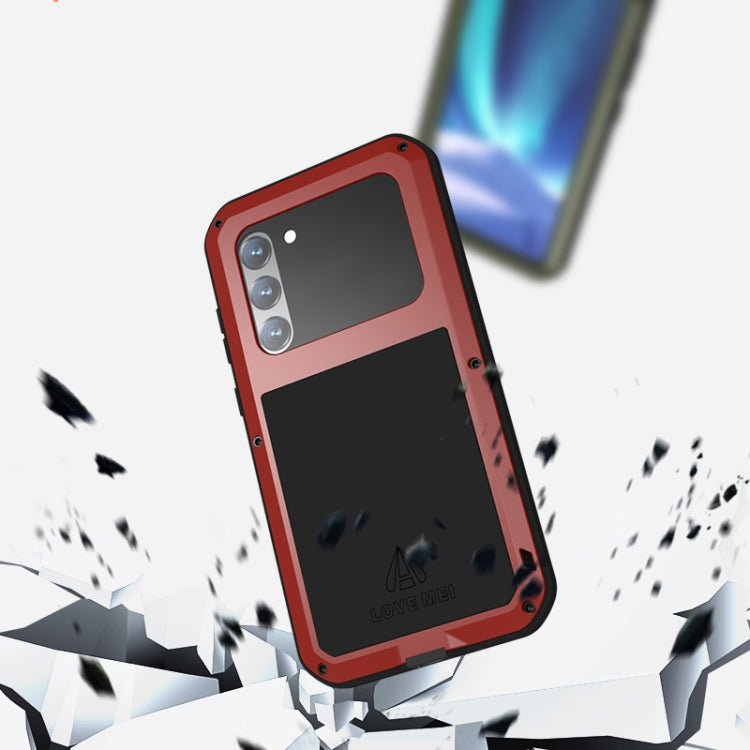 For Samsung Galaxy S23+ 5G LOVE MEI Metal Shockproof Life Waterproof Dustproof Phone Case(Silver) - Galaxy S23+ 5G Cases by LOVE MEI | Online Shopping South Africa | PMC TechLife | Buy Now Pay Later Mobicred