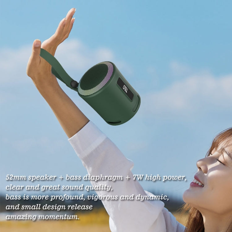 T&G TG373 Outdoor Portable LED Light RGB Multicolor Wireless Bluetooth Speaker Subwoofer(Grey) - free shipping - PMC TechLife - Order now!