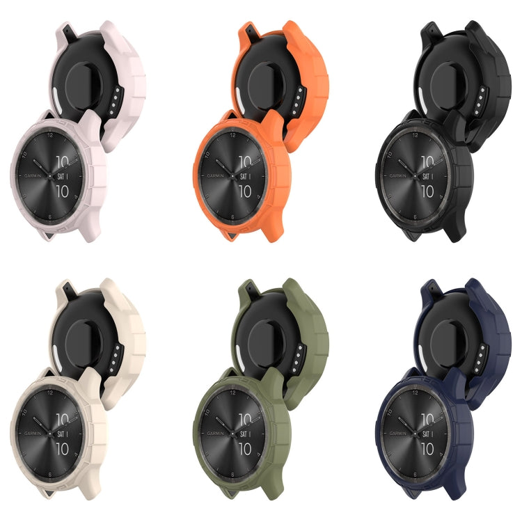 Compatible with Garmin Vivomove Trend Armor Hollow Watch Protective Case(Black) - Watch Cases by PMC TechLife | Online Shopping South Africa | PMC TechLife | Buy Now Pay Later Mobicred
