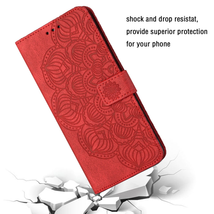 For Xiaomi Redmi 12C Mandala Embossed Flip Leather Phone Case(Red) - free shipping - PMC TechLife - Order now!